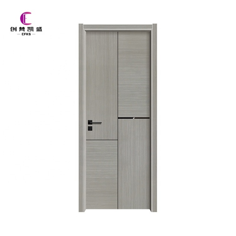 Modern Design Wholesale Price Toilet Door Bathroom Entry Wooden Room Door With Glass