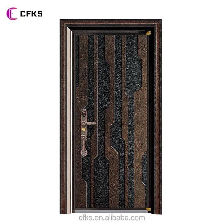 made in china house internal metal doors factory price home hotel interior room steel security wood door