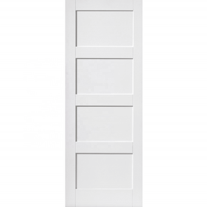 30 X 80 In. 2-panel Unequal Shaker White Primed Solid Core Wood Single  Interior shaker Door