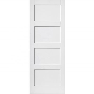 30 X 80 In. 2-panel Unequal Shaker White Primed Solid Core Wood Single  Interior shaker Door