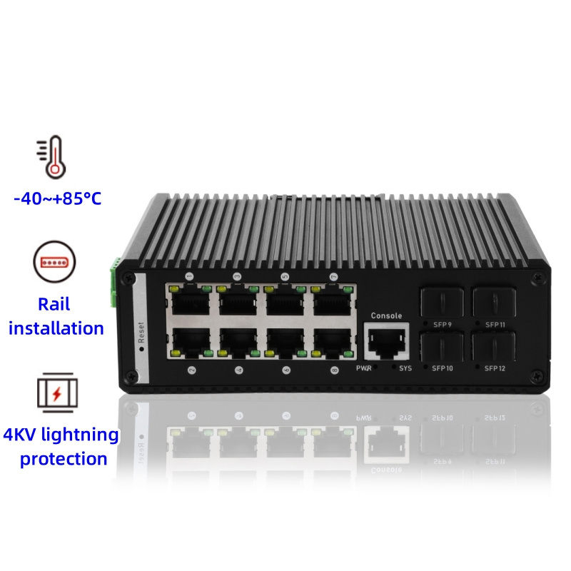 CFOFC PoE switch ethernet optical fiber network switch managed Industrial Ethernet Switch