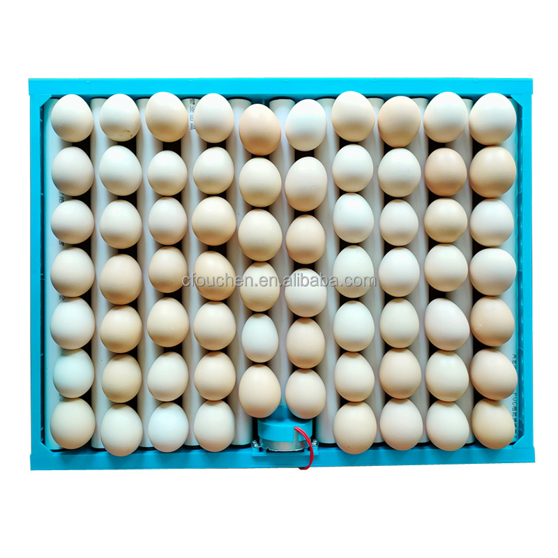 OUCHEN plastic 70 capacity rolling egg tray chicken bird goose duck turkey quail emu egg incubator poultry equipment for sale