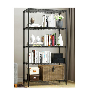 Hot Selling Room heavy duty adjustable chrome metal wire shelving chrome wire shelf 4 tiers  rack wire shelf