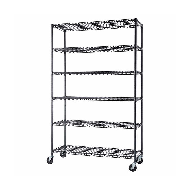 Portable Exhibition Craft Show Display Shelves Stand 6-Tier Wire Shelving 48