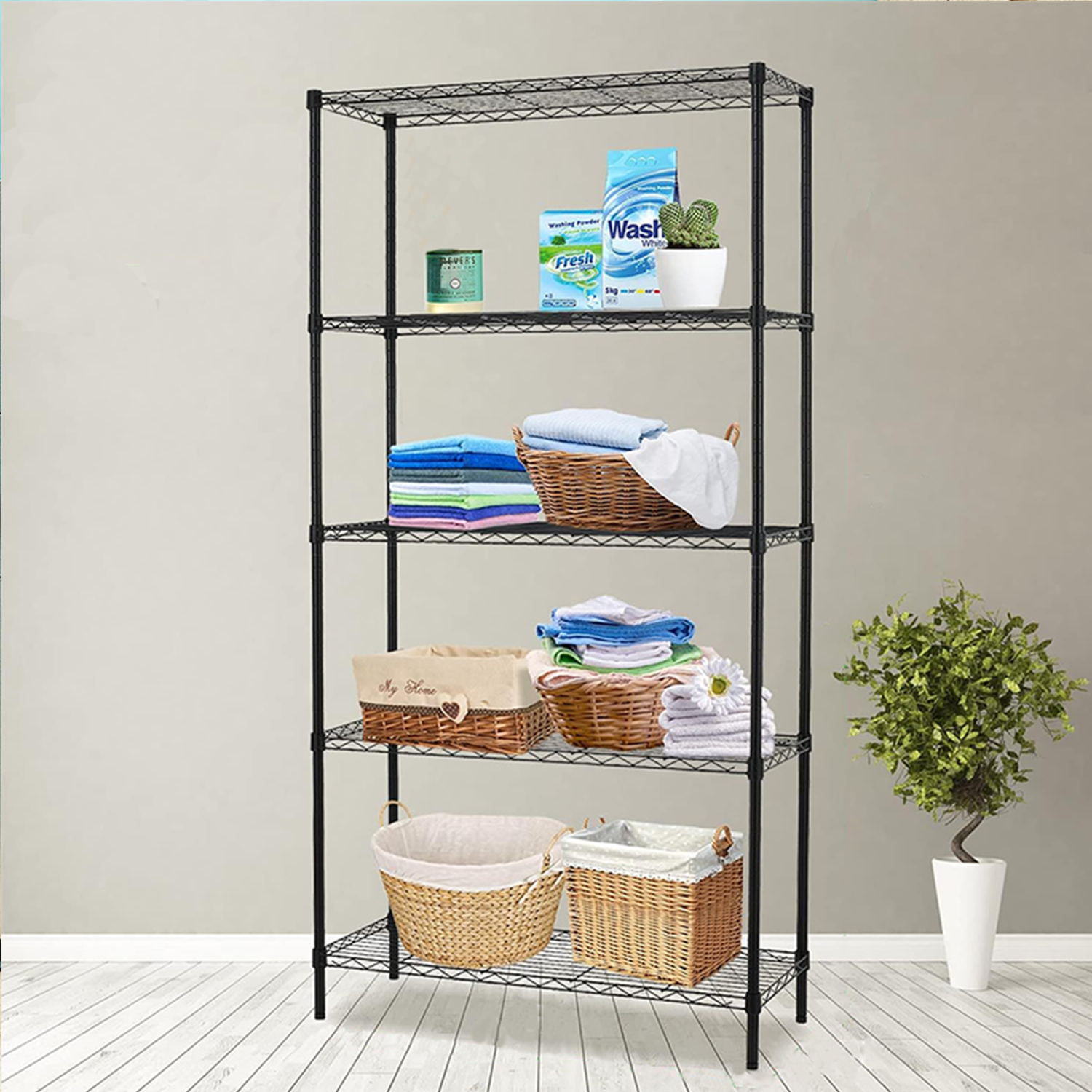 Adjustable Height Rack From Rack And Shelf Supplier  NSF Approval Metal 304 Stainless Steel Wire Shelving