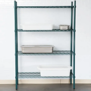 Dark Green 4 Layers 48"L*18"W*72"H Wire Shelving Unit Metal Shelf Adjustable Layer Rack Restaurant Garage Wire Shelving