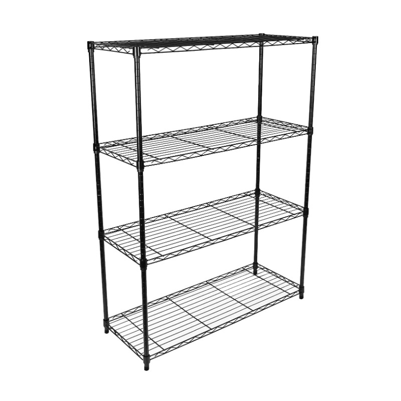 Adjustable Storage Shelf 4 Tier Heavy Duty Space Saver Wire Shelf for Wet Environments Storage Metal Shelving Rack