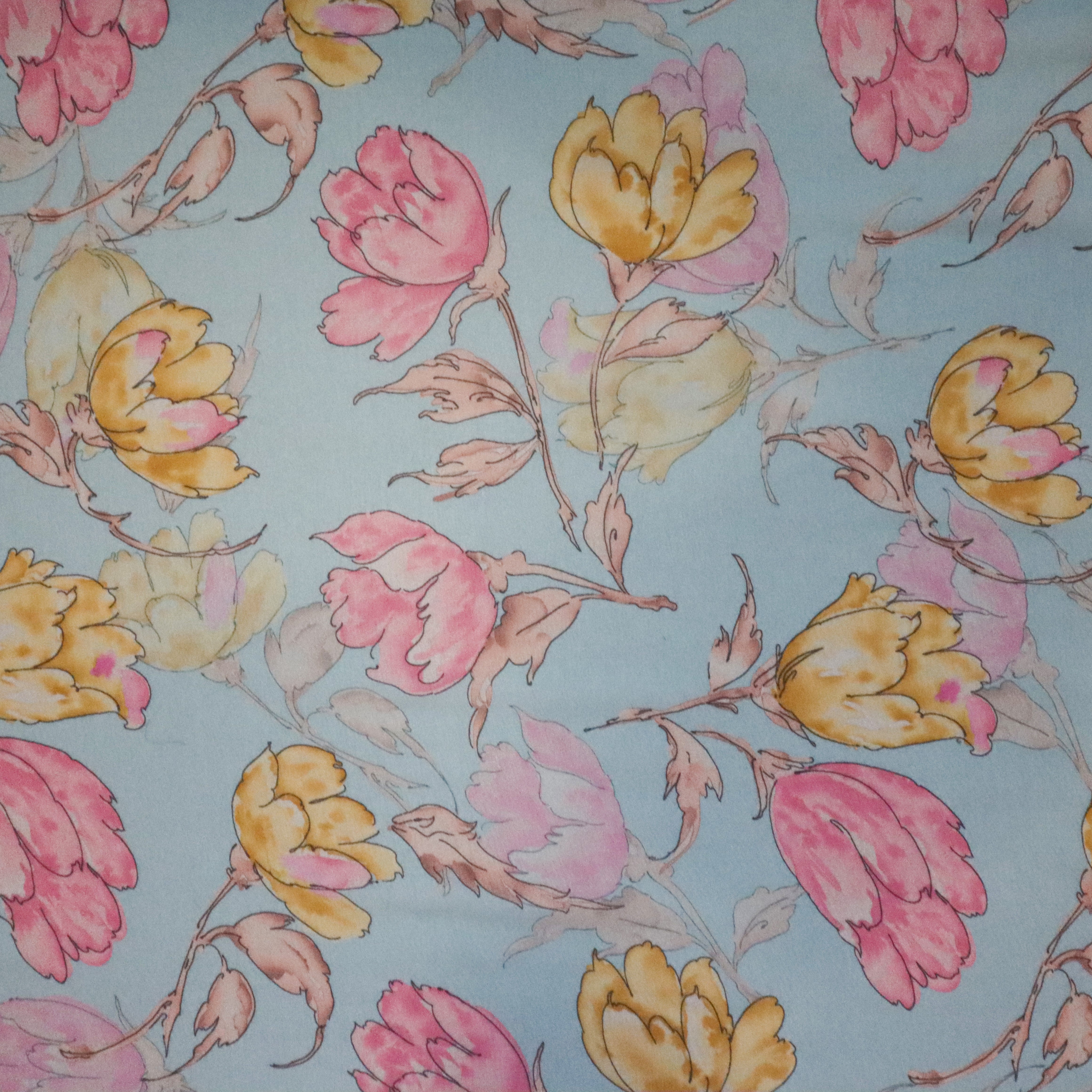 Fabrics Wholesale Direct 8mm Silk Georgette Fabric Customization Digital Printed Fabric Le Creuset- Dirac Somali Dresses