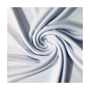 China manufacturer 100% polyester material Interlock 4 Way Stretch Sportswear Fabric for Dry Fit T-Shirt