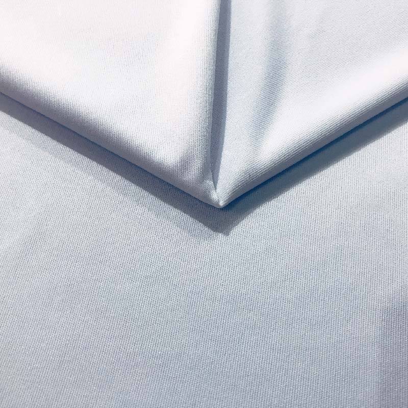 China manufacturer 100% polyester material Interlock 4 Way Stretch Sportswear Fabric for Dry Fit T-Shirt