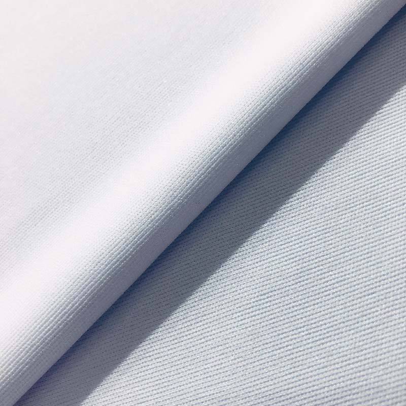 China manufacturer 100% polyester material Interlock 4 Way Stretch Sportswear Fabric for Dry Fit T-Shirt