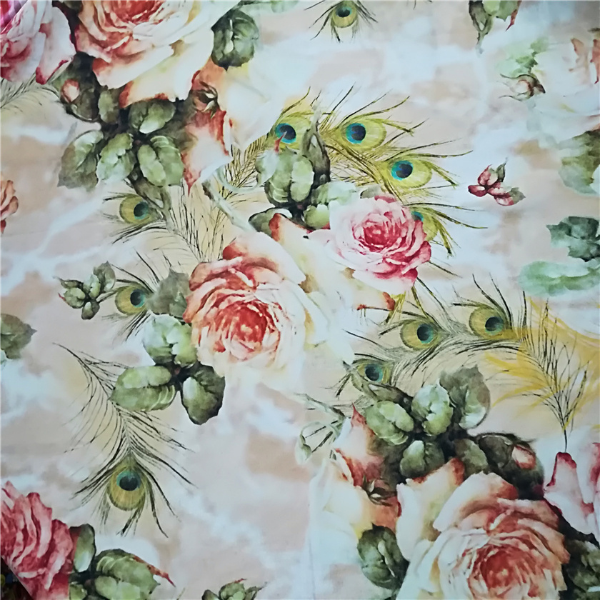 Wholesale  custom digital printing cotton canvas fabric for tablecloth