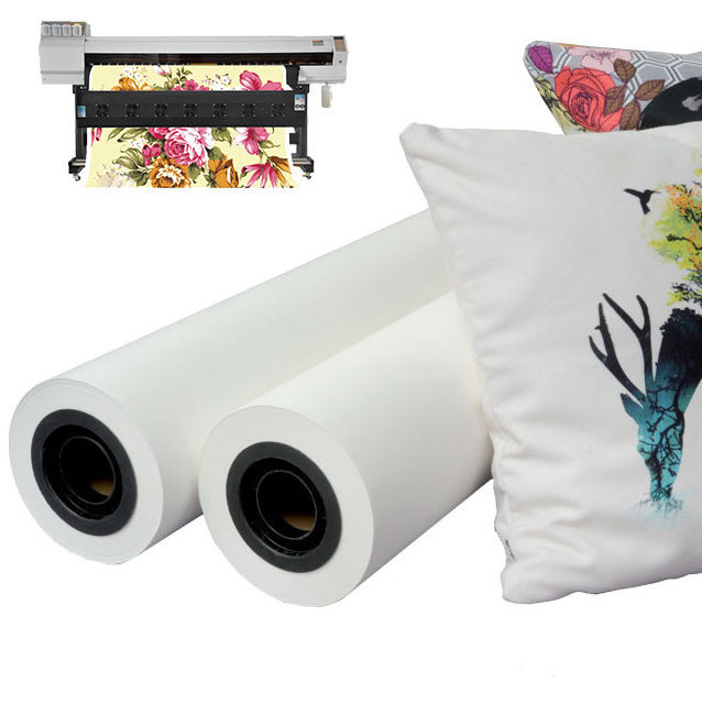 Hot sale 40/45/60/70/90/100gsm  sublimation paper roll for heat transfer printing sublimation paper