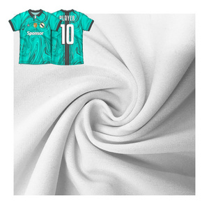 100% Polyester Dyed Knitted Polydex Fabric Sublimation Jersey Solid Interlock White Knit Fabric Sublimation Print fabric