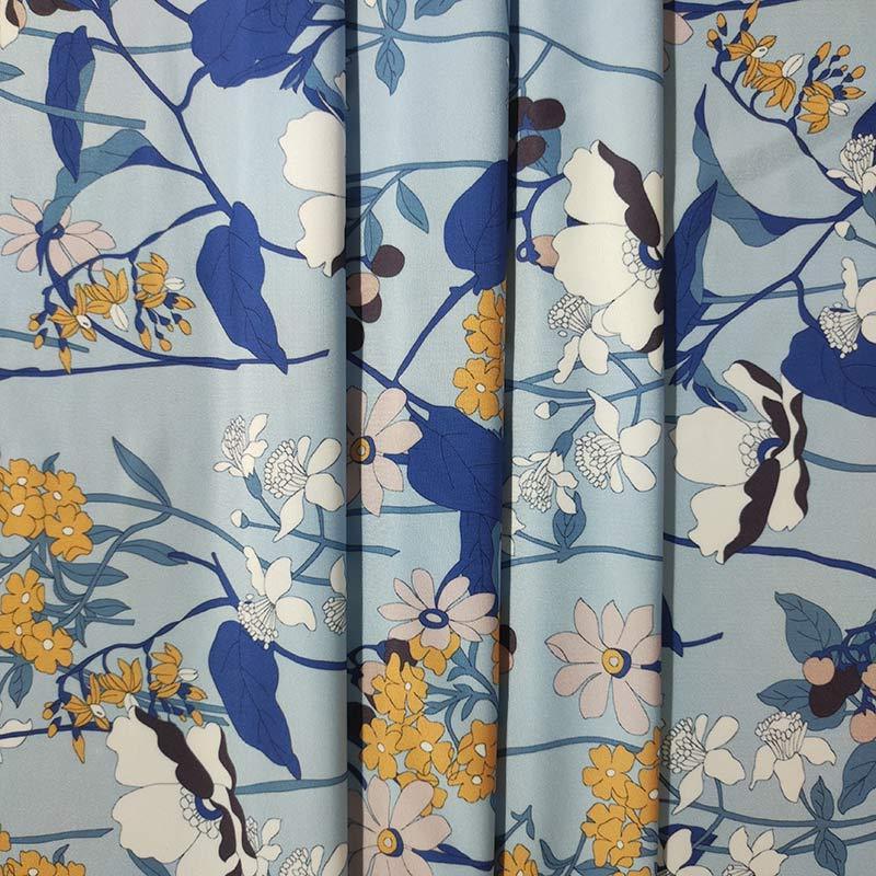 Swam Clothes Knitted 50D 87 terylene 13 spandex Digital Print fabric Custom Printed Polyester  Floral Fabric for swam clothes