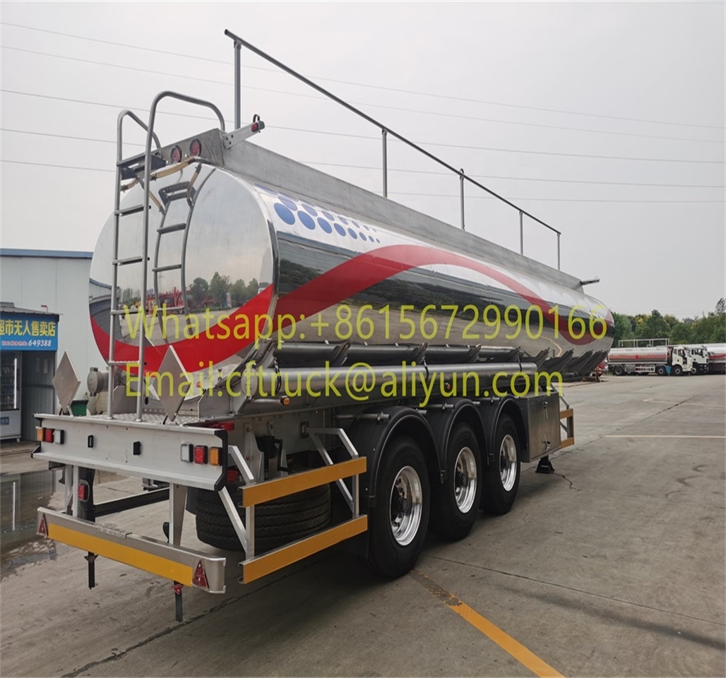 42CBM Aluminum  fuel tank trailer  for Saudi ARAMCO SASO certificate  diesel Tanker Semi Trailer