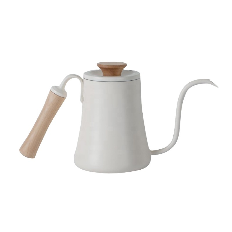 CF WISDOM Drip Kettle Stovetop Gooseneck Coffee Kettle 1.2L portable gooseneck coffee kettle