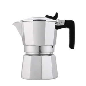 OEM Cafe Hot Selling Aluminum Alloy 1, 2, 3, 6, 9  Cups Mocha Maker Espresso Italian Moka Pot