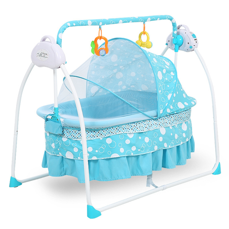 Hot sale baby swing bed 203 baby electronic music cradle