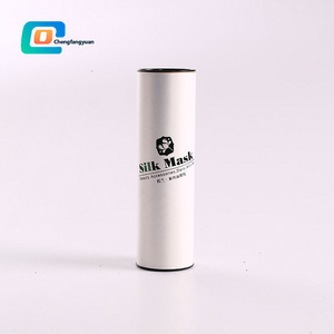 Cylinder cosmetic packaging box Premium quality red wine paper box with metal lid aluminum Foil inside cardboard tube packaging