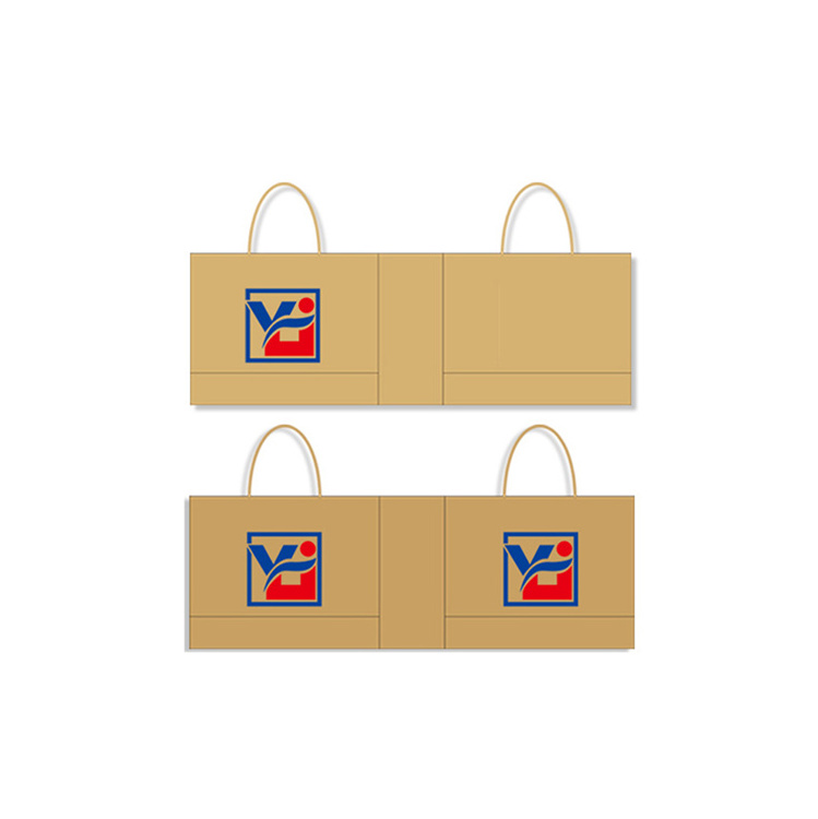 Cheap Small Brown/White Kraft Paper Gift Bags With Handles