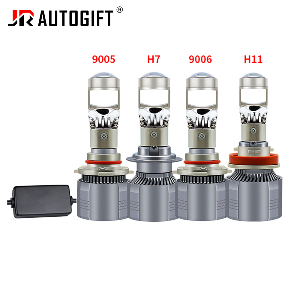 Mini Len LED A80 H4 Bulb H7 LED Headlight Low Beam Projector 9005 HB3 9006 HB4 80W Automobiles Bulb 30000LM Conversion Kit