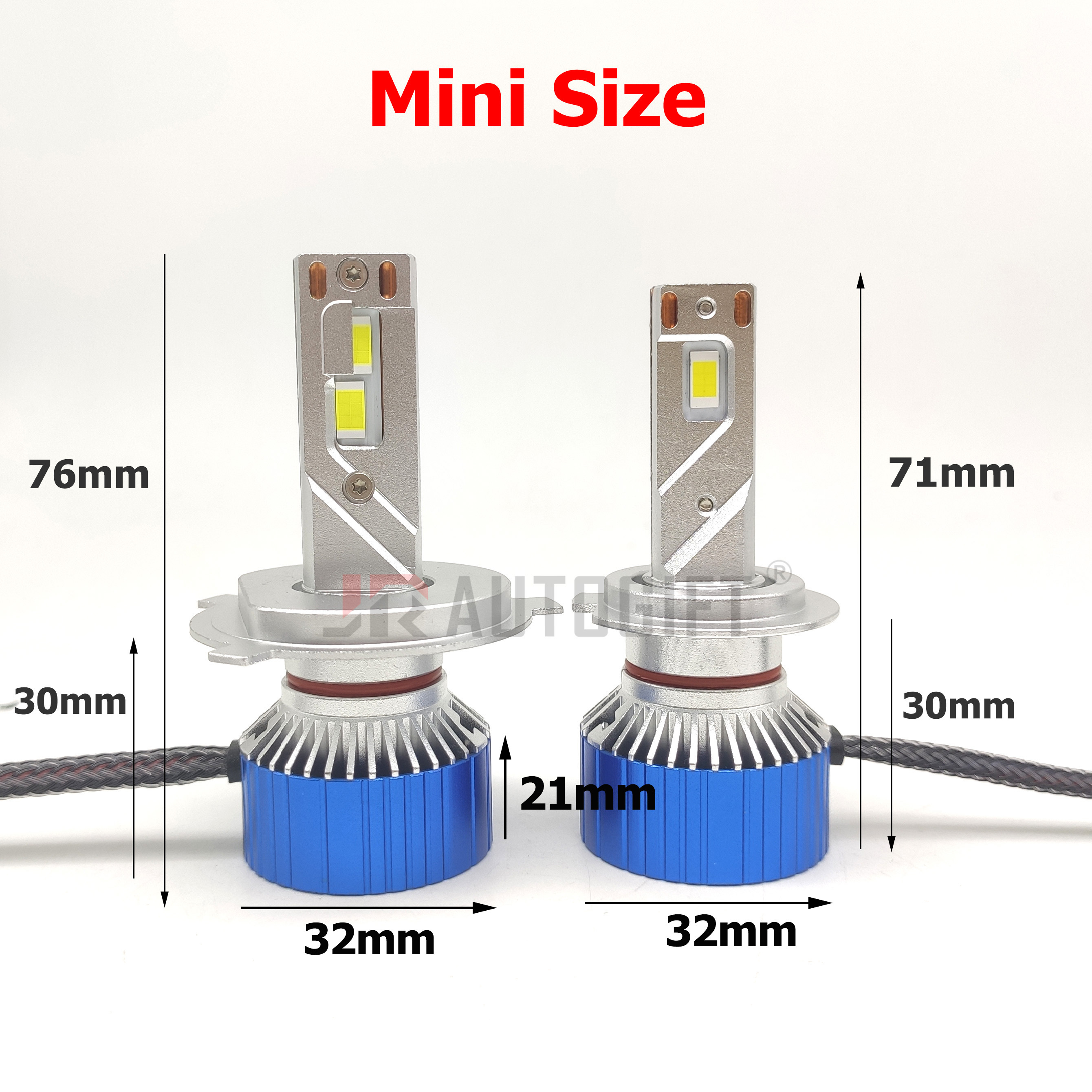 Canbus led headlight 100W H7 H4 Led Lamp Double Copper Tube Led Lights For Car 9-60V H1 H11 HB3 9005 HB4 9006 Led Headlight Bulb