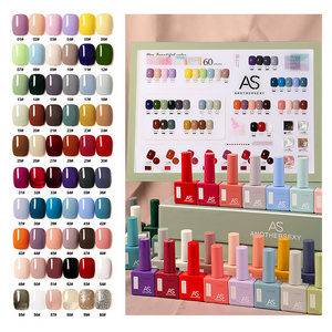 New AS a bottle of one-color nail polish phototherapy glue is popular in autumn and winter with white 60-color kit for nail