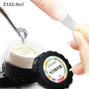 30ml ZYZC High Quality Professional Quick Building Nail Extend Tool Solid extension UV gel Nail Tips Glue Gel