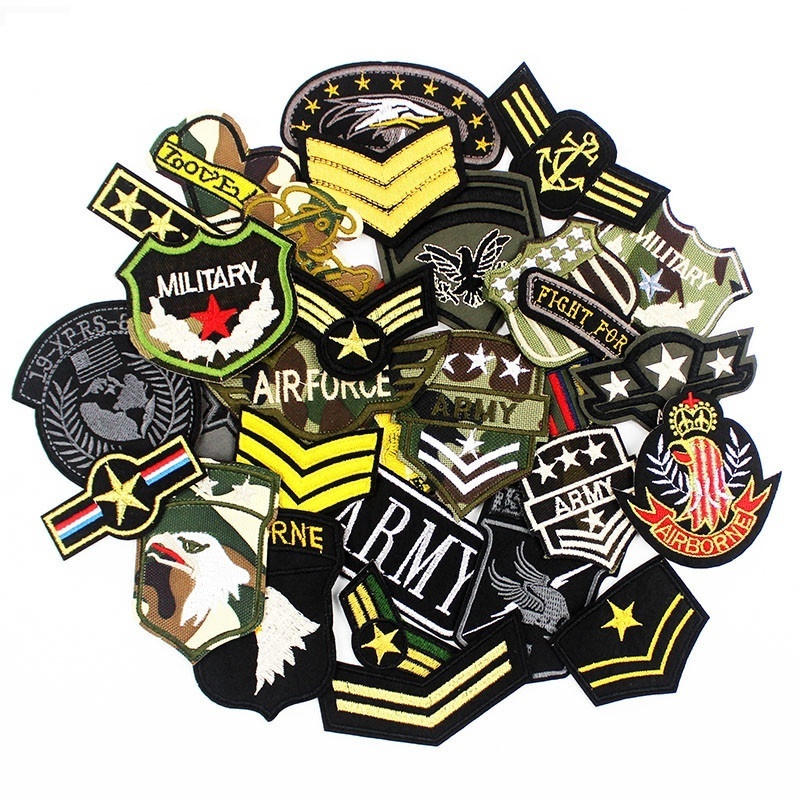 Embroidered Patches Custom Embroidery Logo Hook And Loop Tactics Morale Badge Iron On Patches For Clothing