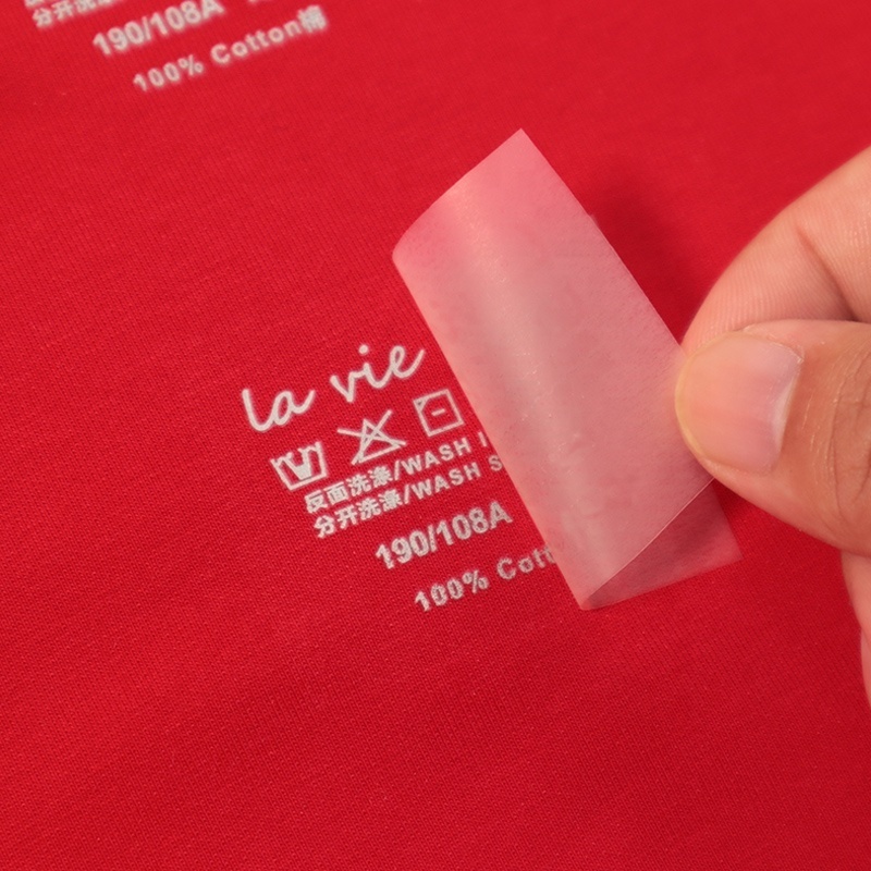 Printed Label Heat Transfer Labels Custom Your Logo Heat Transfer Garment Washing Label For Clothing