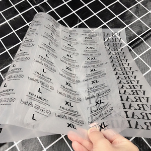 Printed Label Heat Transfer Labels Custom Your Logo Heat Transfer Garment Washing Label For Clothing