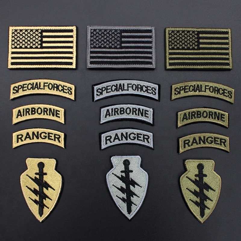 Embroidered Patches Custom Embroidery Logo Hook And Loop Tactics Morale Badge Iron On Patches For Clothing