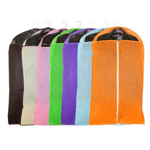 Colorful Breathable Dress Cover Folding Garment Suit Bag