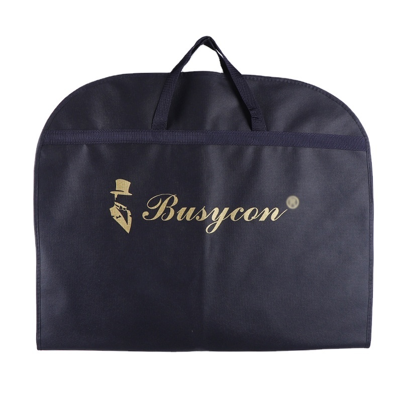 Your Own Size Design Personalized Purple Non Woven Ladies Dresses Custom Logo Duffel With Rack Folding Garment Bag