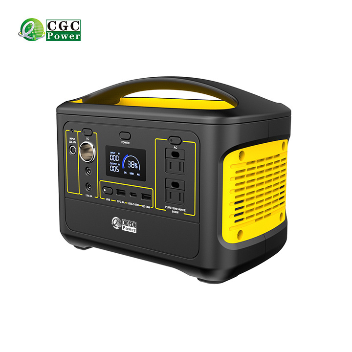 US Portable Power Generator 300W 600W 1000W Solar Rechargeable Station For Outdoor Emergency Power Supply