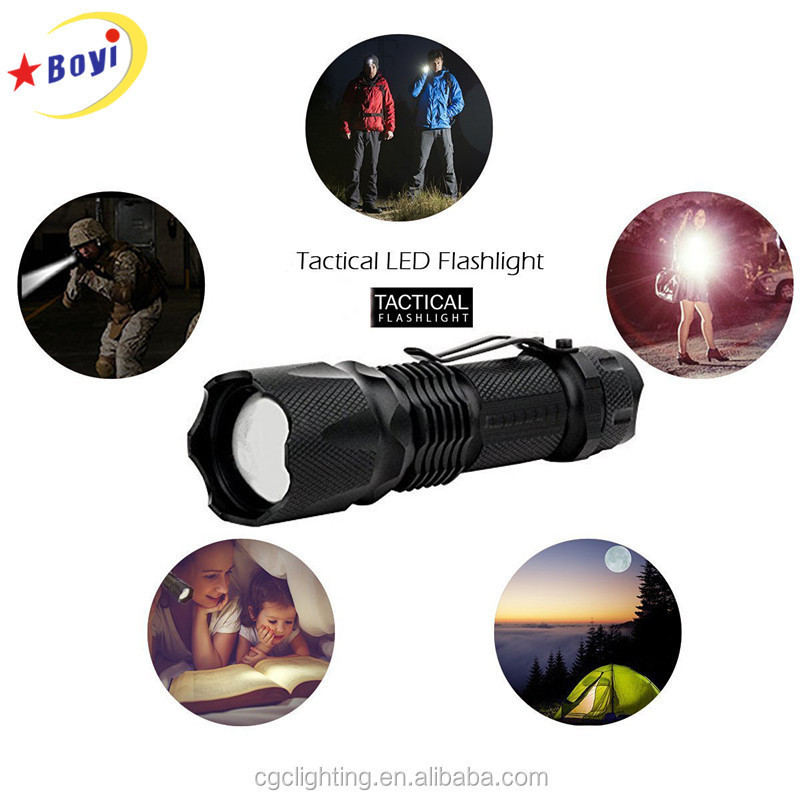 The Original Black Ultra Bright High Lumen Output LED Mini Tactical Flashlight