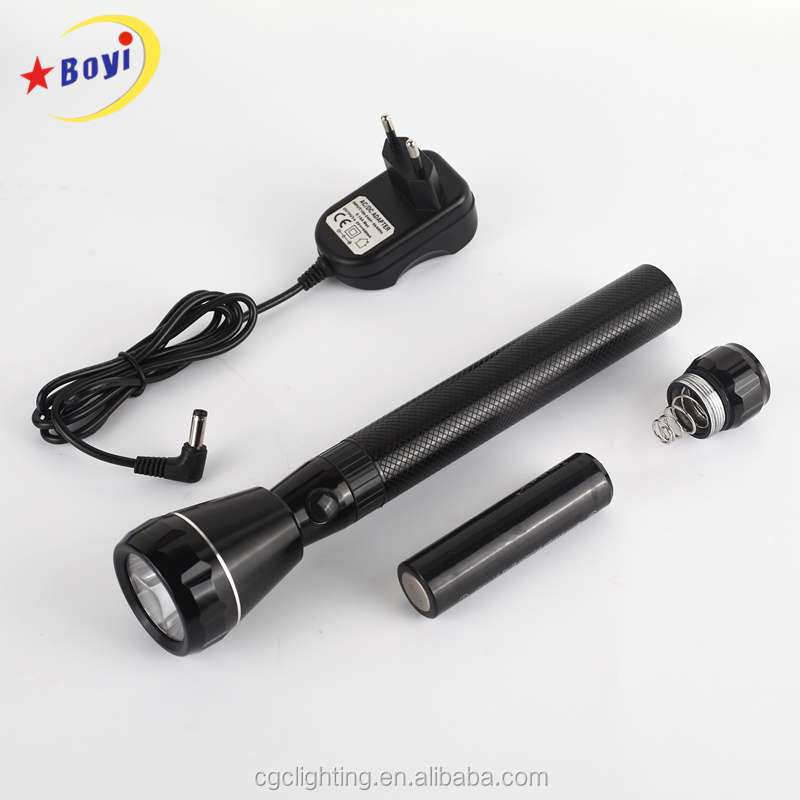 5W aluminum  rechargeable LED flashlight  geepas flashlight  torch with CE