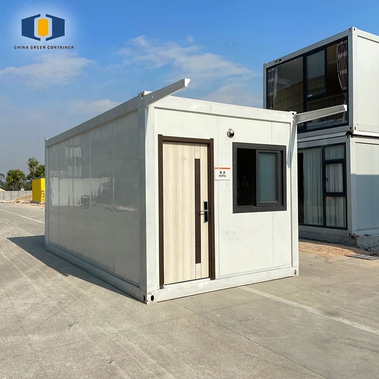 CGCH Flat Pack 20ft Prefab Living Container House Flat Pack Mobile Container Home With Bathroom Collapsible Container House