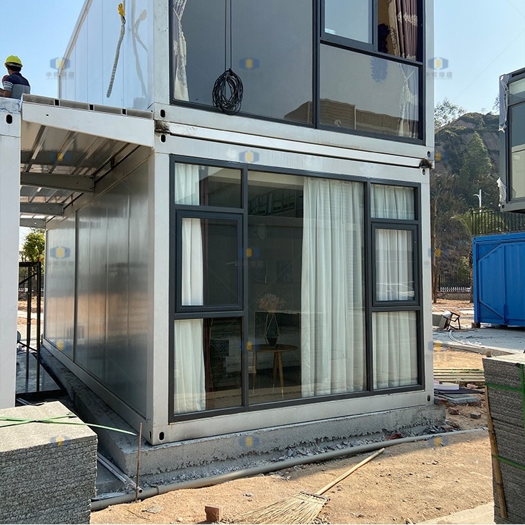 CGCH 20ft 40ft Luxury Container Homes Mobile Prefab Flat Pack Container Storage House Prefab Ship Container