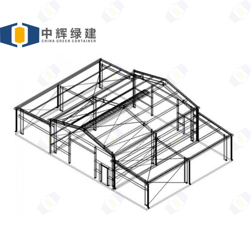 CGCH New design steel structure warehouse storage shed workshop metal Construction Building steel structure warehouse