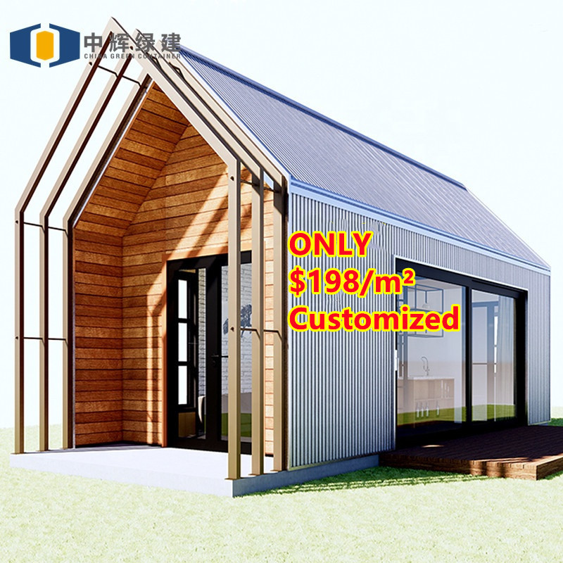 CGCH Prefabricated new design holiday comfortable throttling assembly wooden cottage house project Prefabricated wooden house