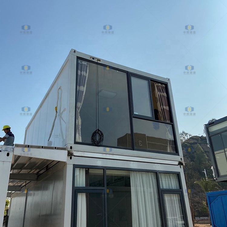 CGCH 20ft 40ft Luxury Container Homes Mobile Prefab Flat Pack Container Storage House Prefab Ship Container