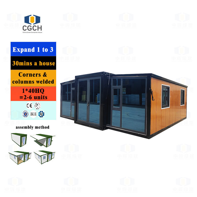 CGCH 20ft Low Cost Waterproof Pontoon Prefabricated Container Hotel House Ready Made Expandable Container House