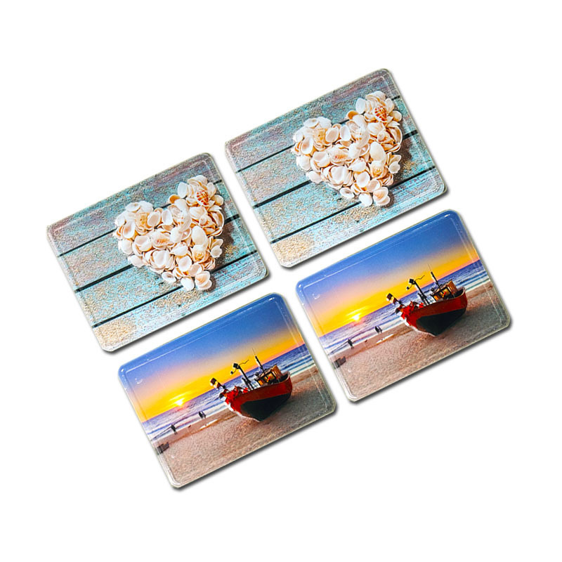 Custom Designs 3D Aluminum City Souvenir Home Magnet Stickers Fridge Magnets For Fridgerator