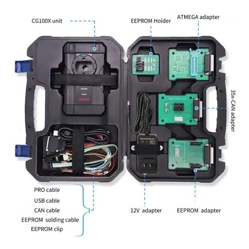 CGDI CG100X New Generation Smart Key Programmer for Airbag Reset Mileage-Adjust-ment and BCM Chip Reading Supports MQB