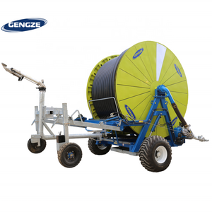 Latest Design Agricultural Hose Reel UV resistant Irrigation machine System With Traveling Irrigator Sprinkler Gun