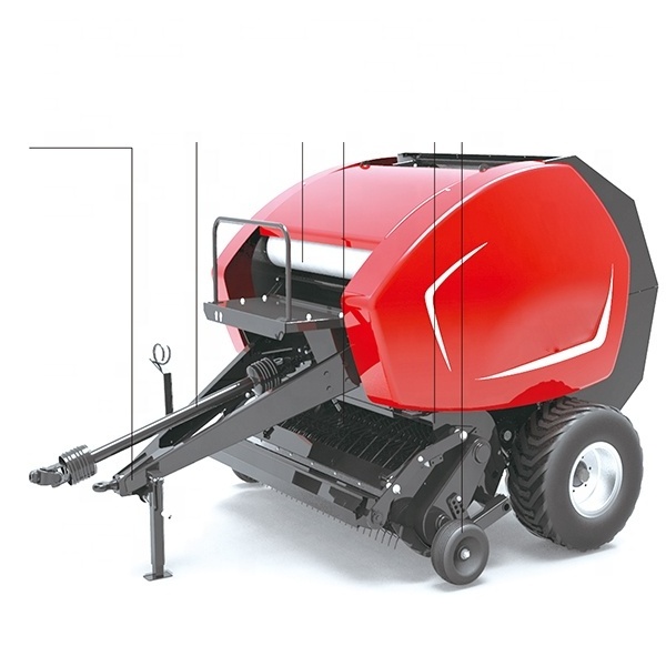 Hot Sale Hay Baler / Mini Hay Baler Machine Grass / Tractor Round Hay Baler Factory Direct Sales