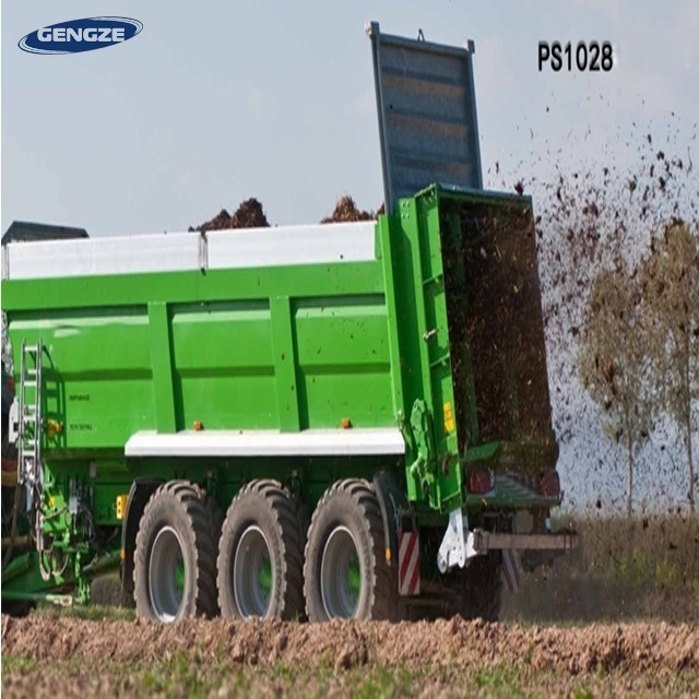 Farm Dry PTO Double Spinner Lime Tractor Mounted Animal Waste Solid Spreader Chicken Manure Spreader