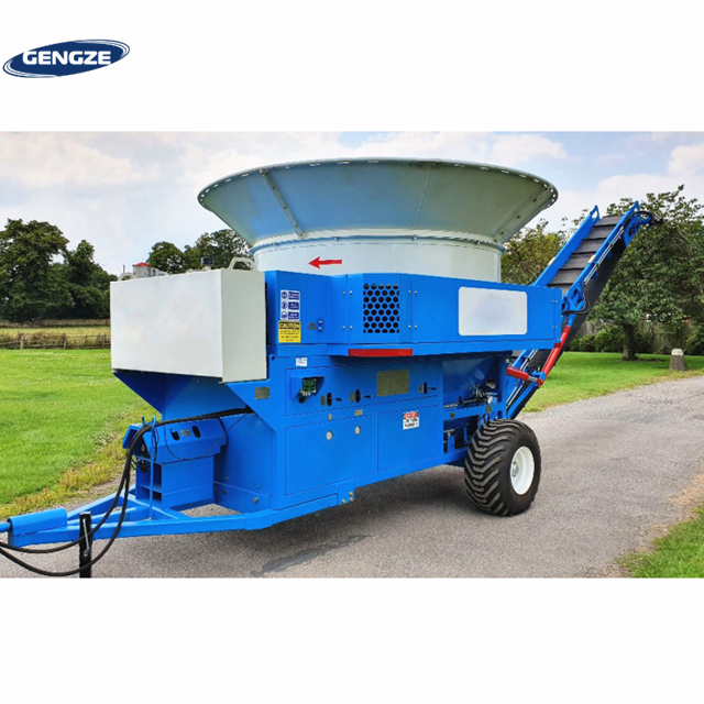 China Large Scale Maize Straw Grinding Machines Maize Stalk Forage Hay Bales Tub Grinders